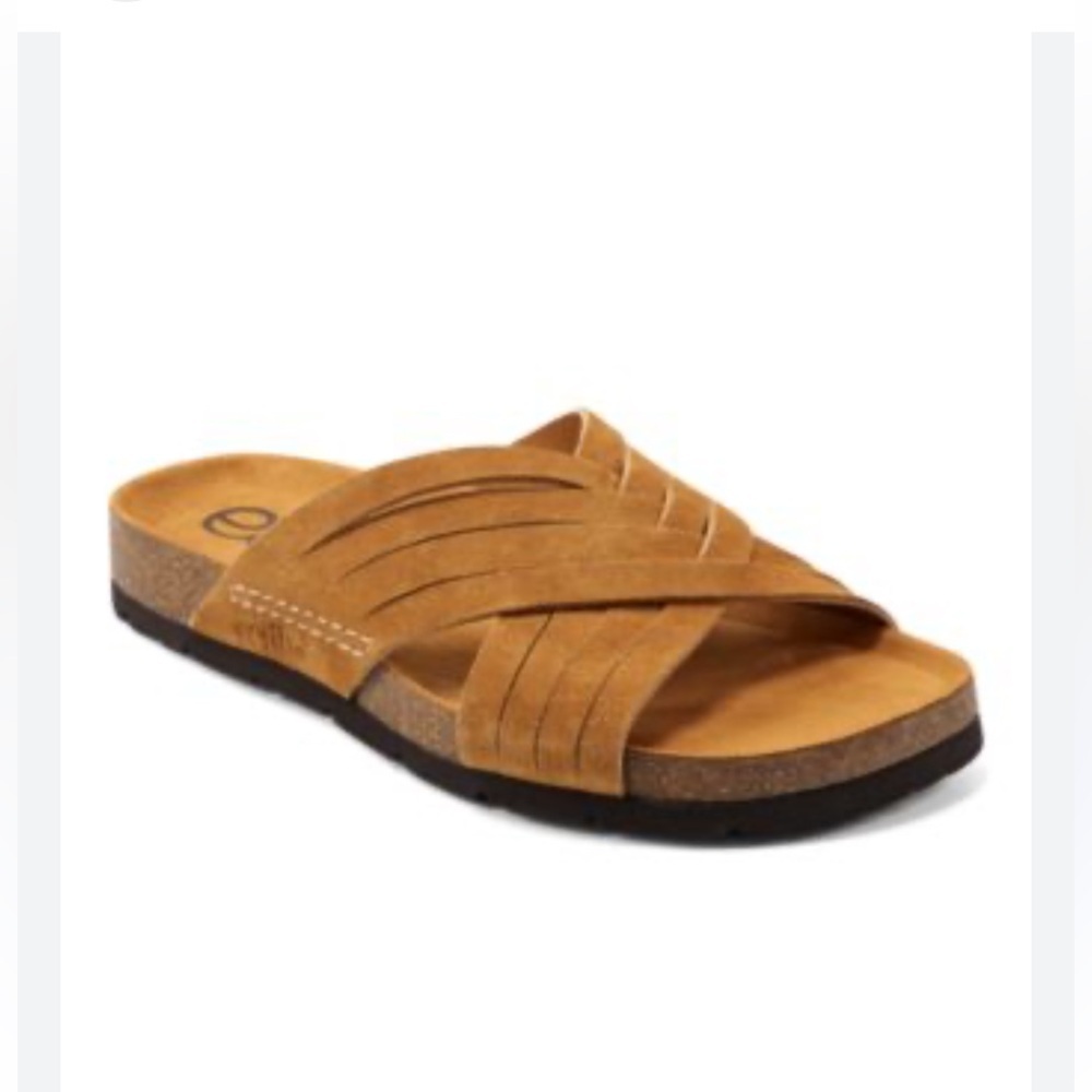 Earth Women's Atlas Round Toe Footbed Slip-On Casual Sandals New